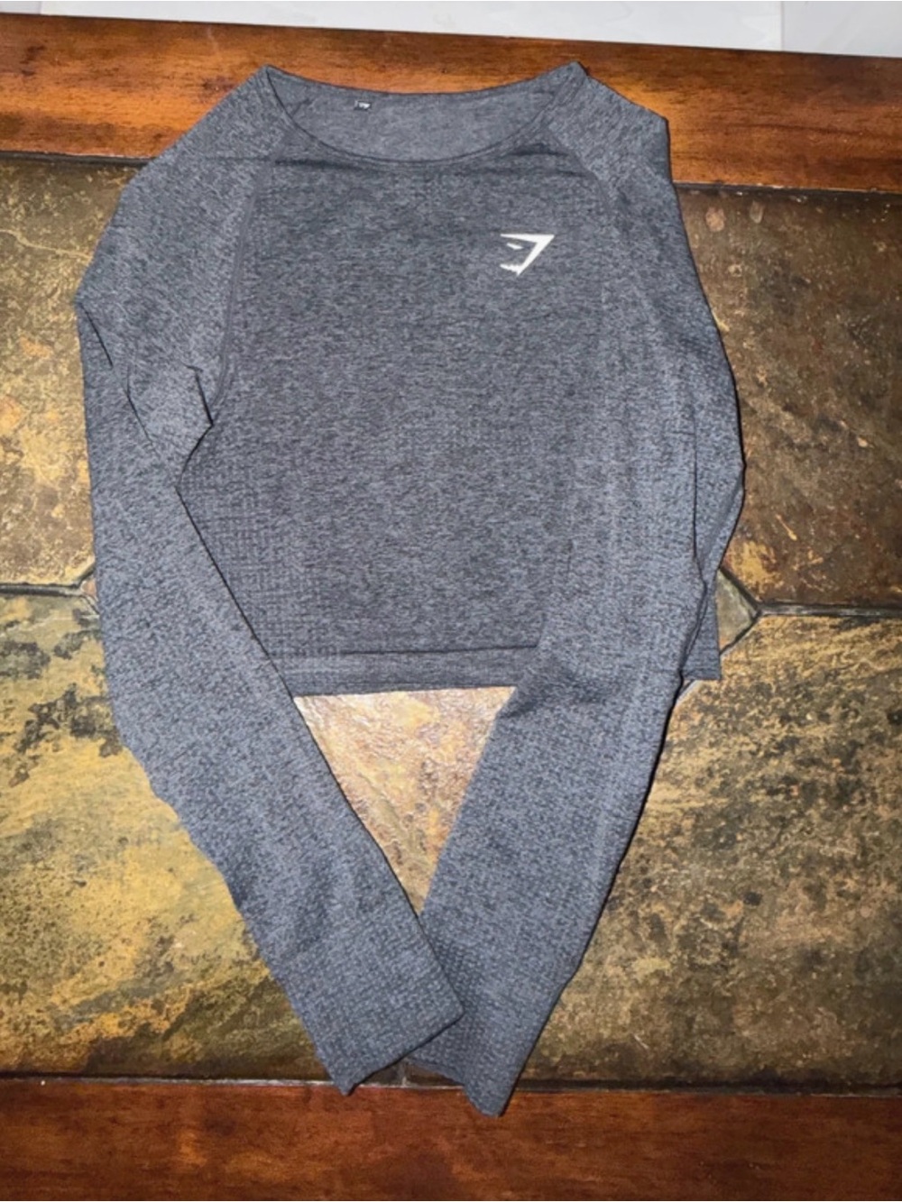 Gymshark Women's Seamless Crew Crop Top - Charcoal Gray